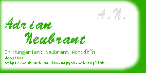 adrian neubrant business card